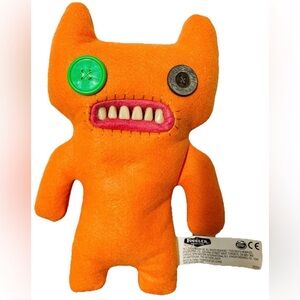 Fuggler Funny Ugly Monster Orange Felt 9” Indecisive Monster Medium Plush Figure